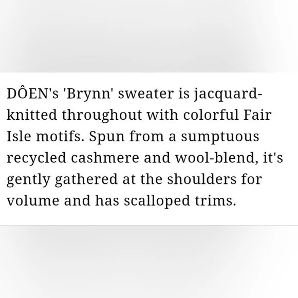 DOEN BRYNN SWEATER - Picture 8 of 8